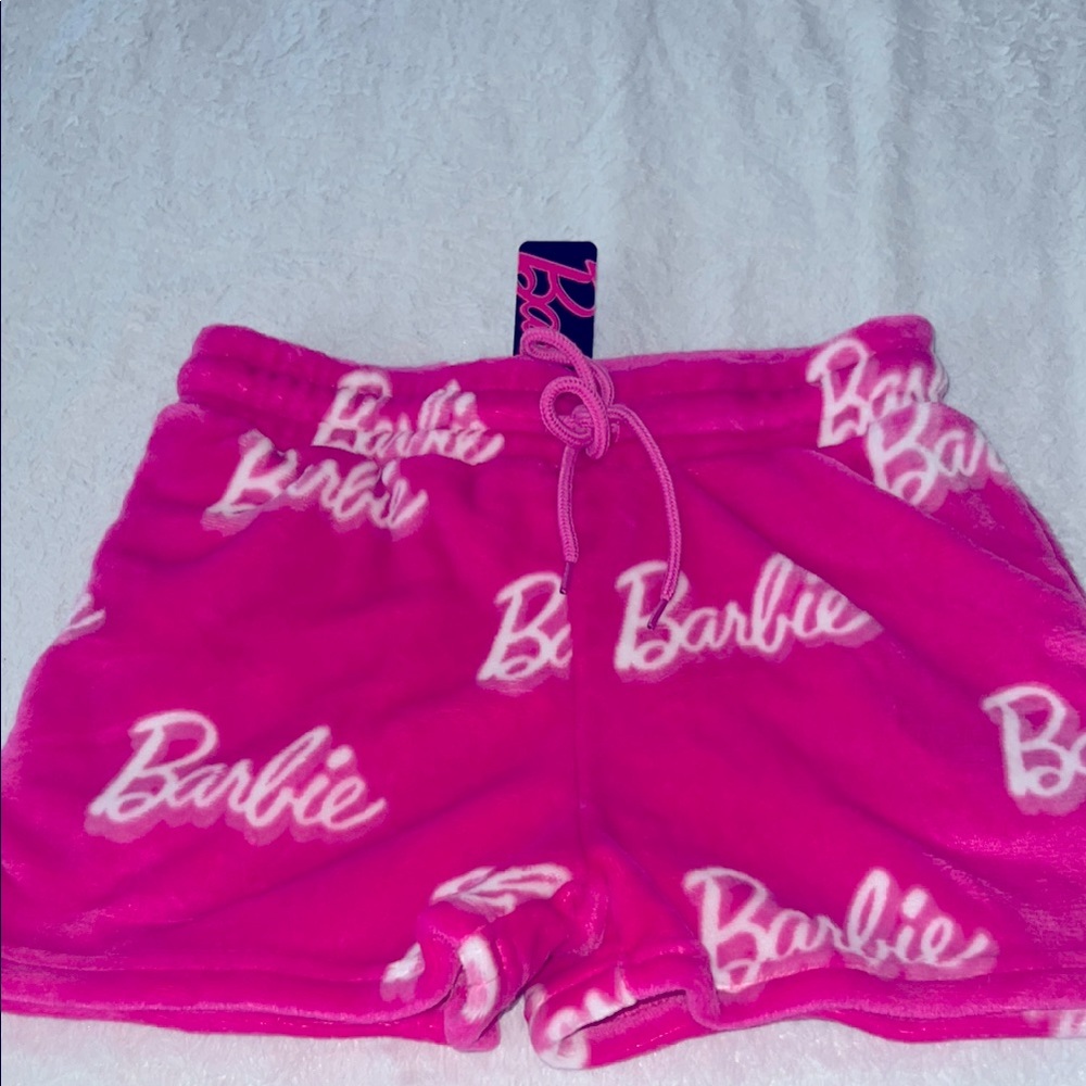Barbie Pink Fleece Shorts